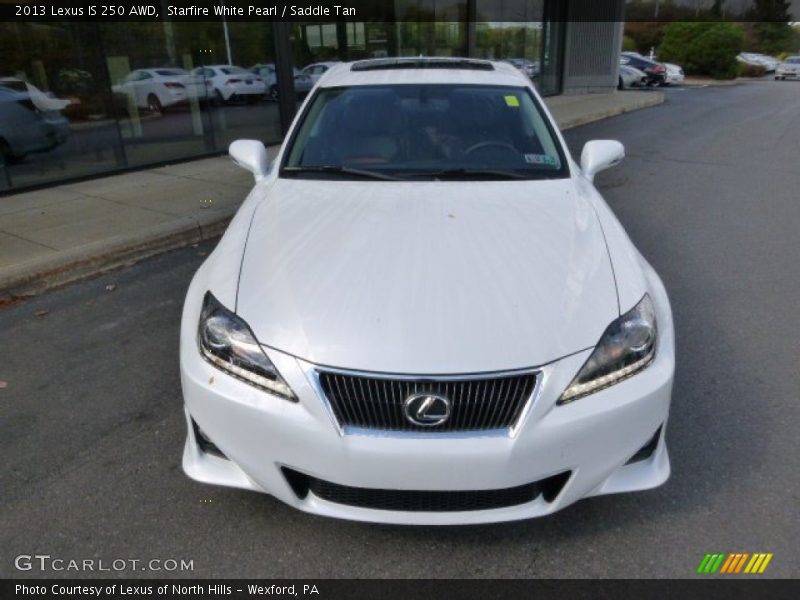 Starfire White Pearl / Saddle Tan 2013 Lexus IS 250 AWD