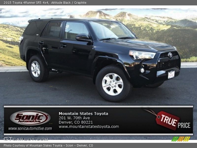 Attitude Black / Graphite 2015 Toyota 4Runner SR5 4x4