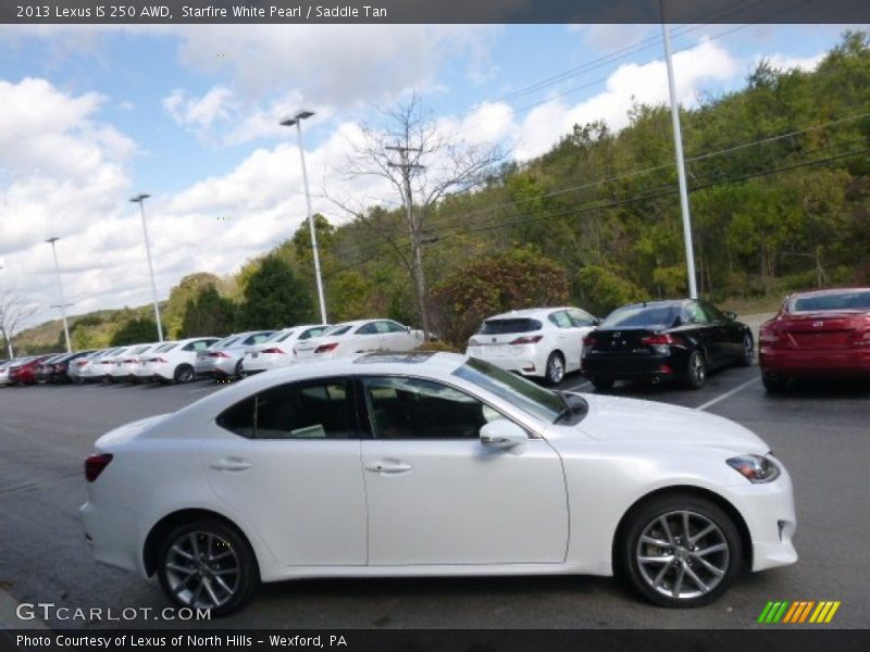 Starfire White Pearl / Saddle Tan 2013 Lexus IS 250 AWD
