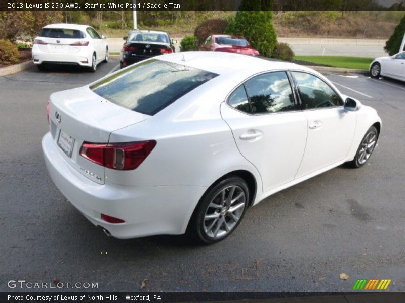 Starfire White Pearl / Saddle Tan 2013 Lexus IS 250 AWD