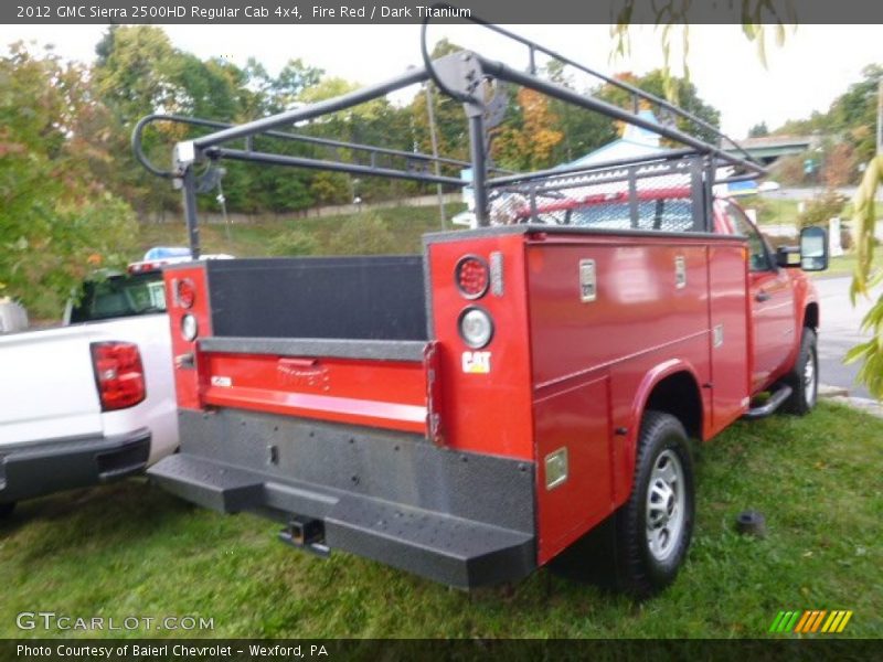 Fire Red / Dark Titanium 2012 GMC Sierra 2500HD Regular Cab 4x4