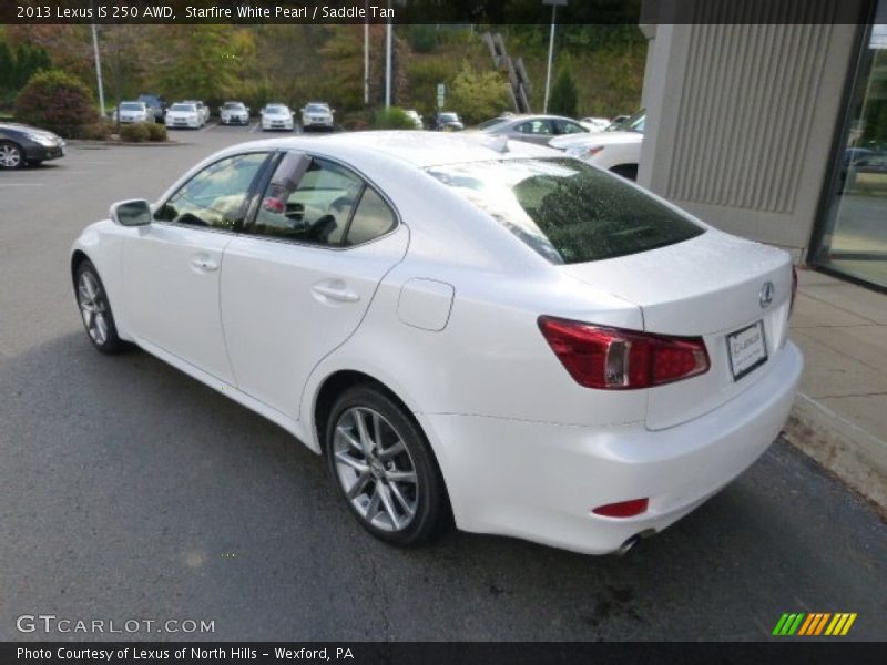Starfire White Pearl / Saddle Tan 2013 Lexus IS 250 AWD