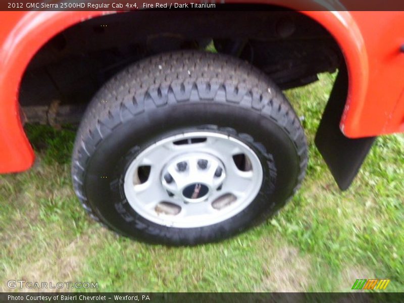 Fire Red / Dark Titanium 2012 GMC Sierra 2500HD Regular Cab 4x4