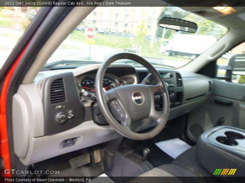 Fire Red / Dark Titanium 2012 GMC Sierra 2500HD Regular Cab 4x4
