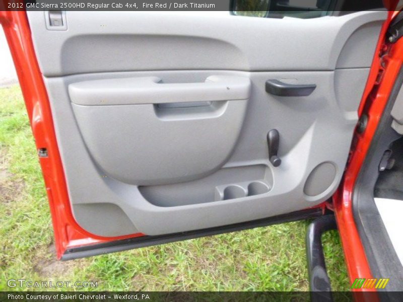 Fire Red / Dark Titanium 2012 GMC Sierra 2500HD Regular Cab 4x4