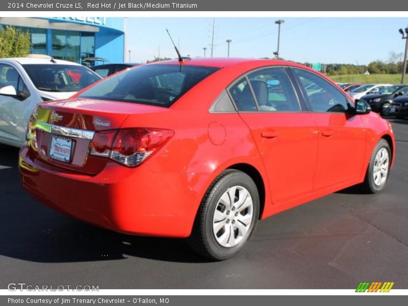 Red Hot / Jet Black/Medium Titanium 2014 Chevrolet Cruze LS