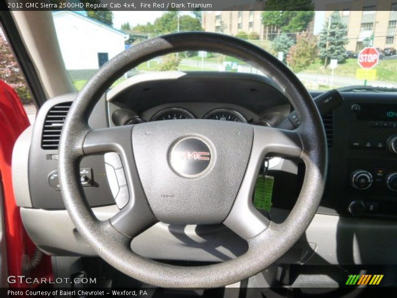 Fire Red / Dark Titanium 2012 GMC Sierra 2500HD Regular Cab 4x4