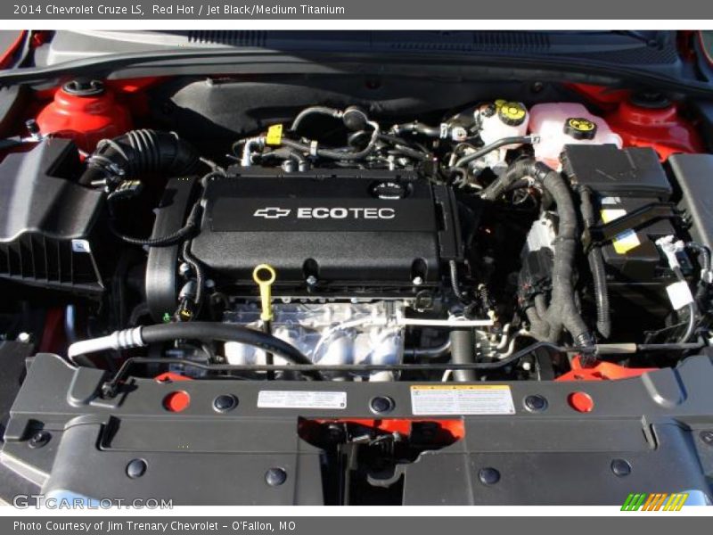 Red Hot / Jet Black/Medium Titanium 2014 Chevrolet Cruze LS