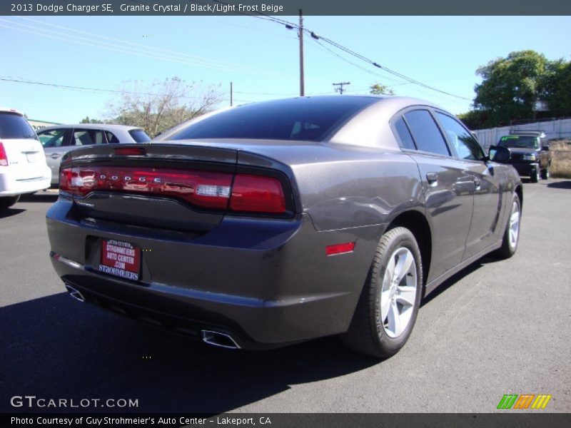 Granite Crystal / Black/Light Frost Beige 2013 Dodge Charger SE