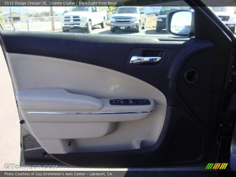 Granite Crystal / Black/Light Frost Beige 2013 Dodge Charger SE