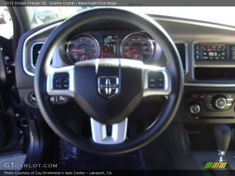 Granite Crystal / Black/Light Frost Beige 2013 Dodge Charger SE