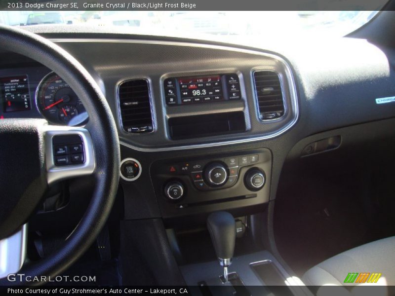 Granite Crystal / Black/Light Frost Beige 2013 Dodge Charger SE