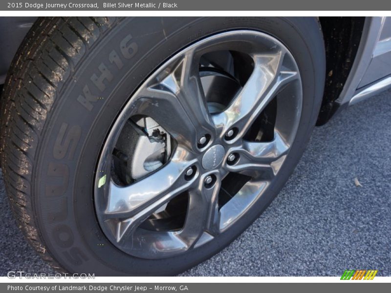 Billet Silver Metallic / Black 2015 Dodge Journey Crossroad