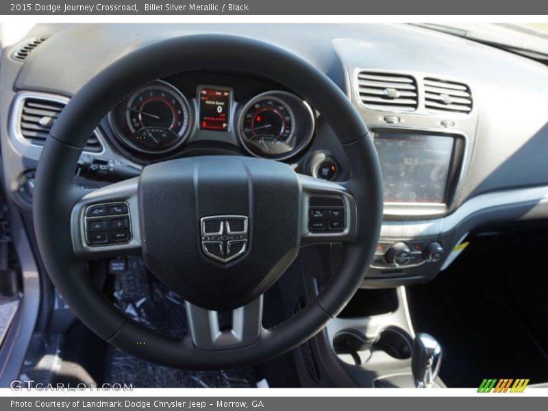 Billet Silver Metallic / Black 2015 Dodge Journey Crossroad
