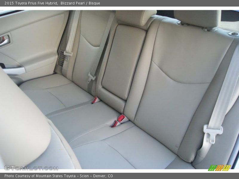 Rear Seat of 2015 Prius Five Hybrid