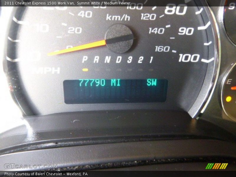 Summit White / Medium Pewter 2011 Chevrolet Express 1500 Work Van