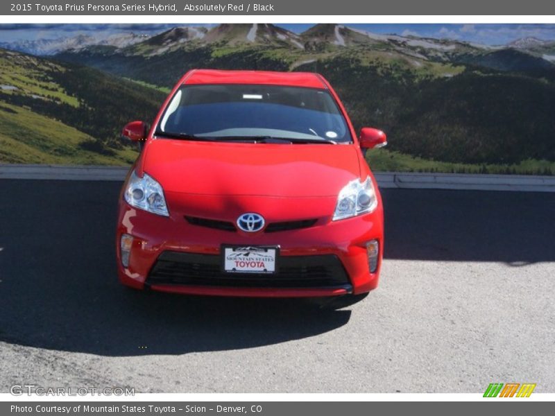 Absolutely Red / Black 2015 Toyota Prius Persona Series Hybrid