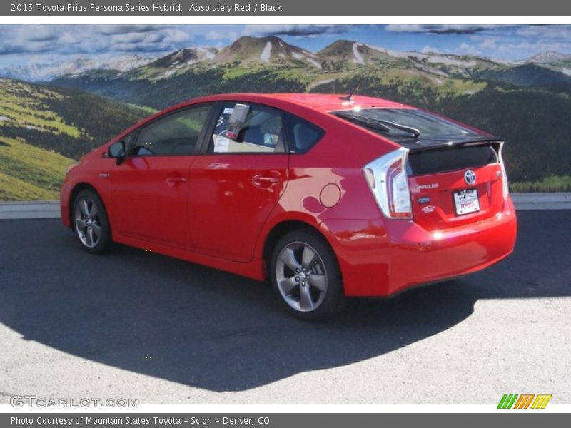 Absolutely Red / Black 2015 Toyota Prius Persona Series Hybrid