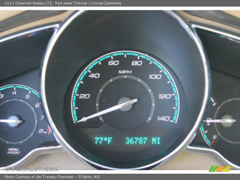 Red Jewel Tintcoat / Cocoa/Cashmere 2011 Chevrolet Malibu LTZ