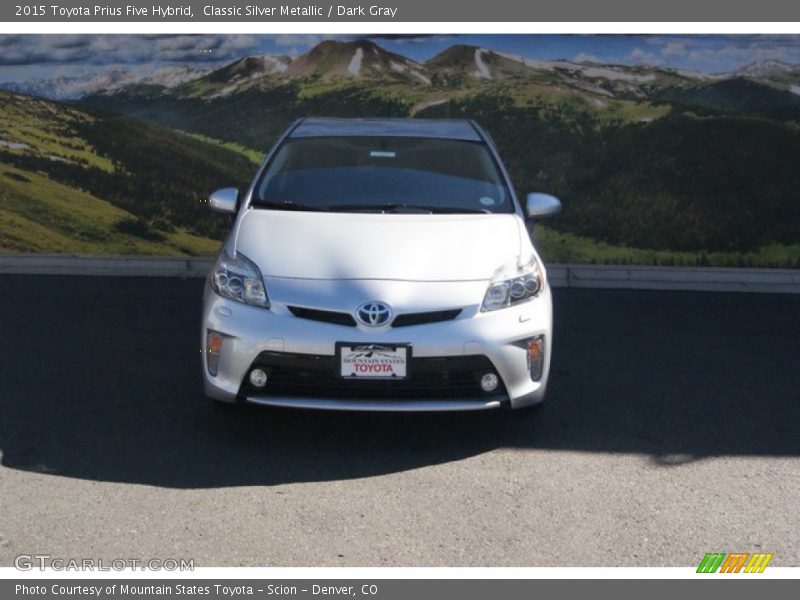 Classic Silver Metallic / Dark Gray 2015 Toyota Prius Five Hybrid