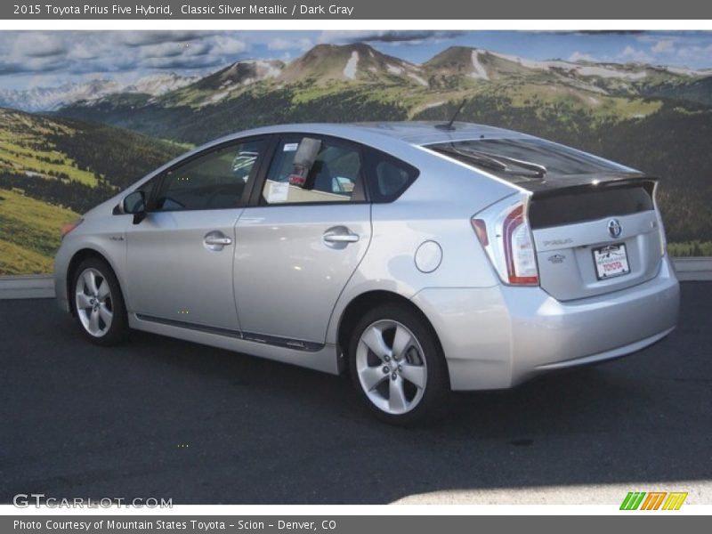 Classic Silver Metallic / Dark Gray 2015 Toyota Prius Five Hybrid