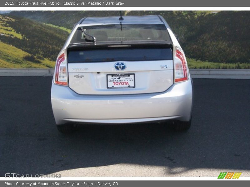 Classic Silver Metallic / Dark Gray 2015 Toyota Prius Five Hybrid