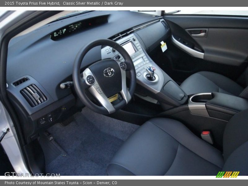  2015 Prius Five Hybrid Dark Gray Interior