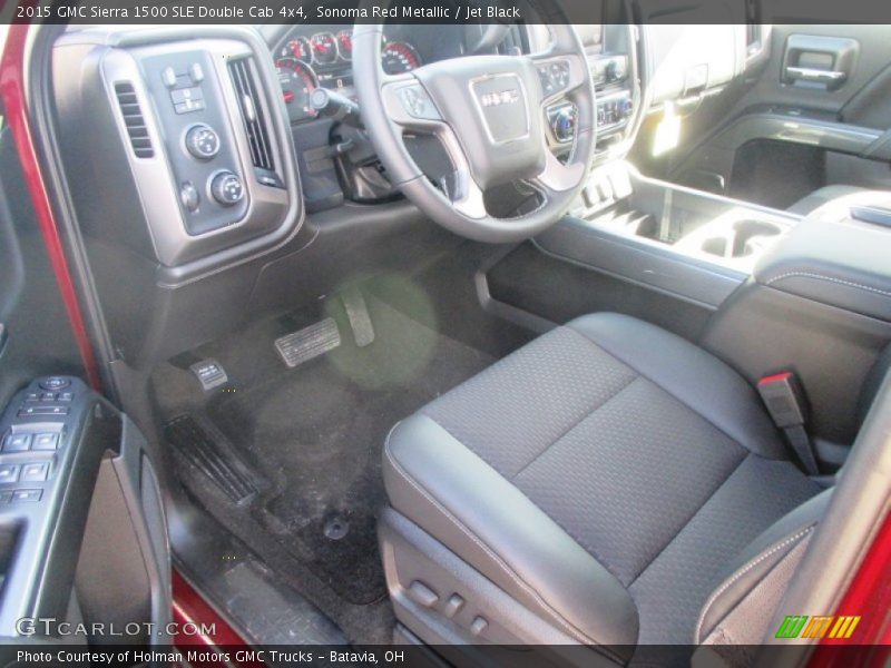 Sonoma Red Metallic / Jet Black 2015 GMC Sierra 1500 SLE Double Cab 4x4