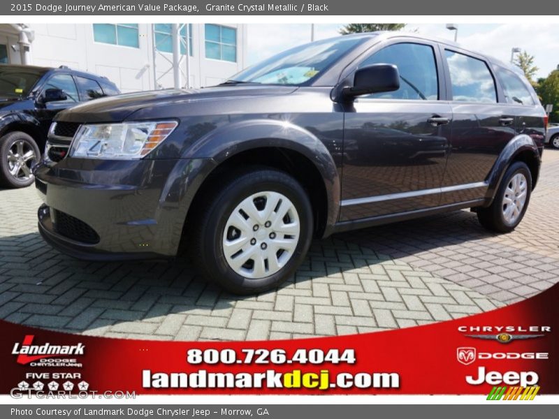 Granite Crystal Metallic / Black 2015 Dodge Journey American Value Package