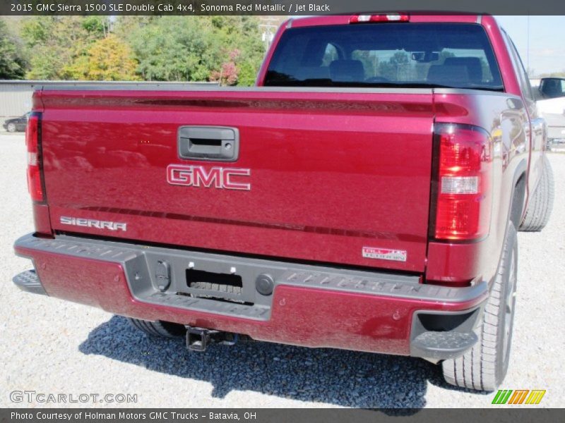 Sonoma Red Metallic / Jet Black 2015 GMC Sierra 1500 SLE Double Cab 4x4