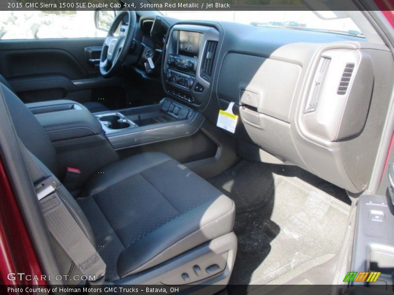 Sonoma Red Metallic / Jet Black 2015 GMC Sierra 1500 SLE Double Cab 4x4