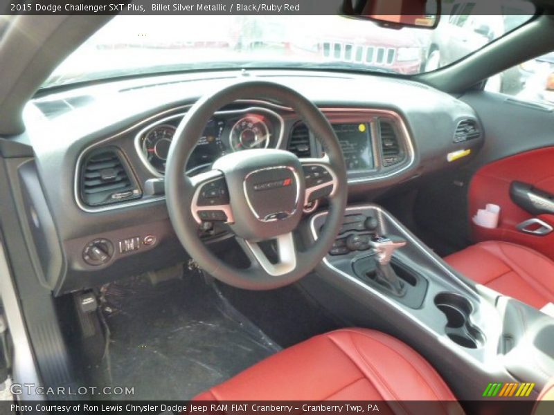 Black/Ruby Red Interior - 2015 Challenger SXT Plus 