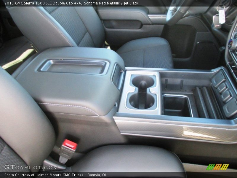 Sonoma Red Metallic / Jet Black 2015 GMC Sierra 1500 SLE Double Cab 4x4
