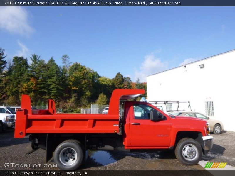  2015 Silverado 3500HD WT Regular Cab 4x4 Dump Truck Victory Red