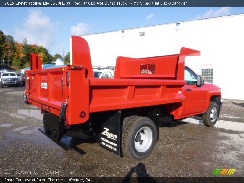 Victory Red / Jet Black/Dark Ash 2015 Chevrolet Silverado 3500HD WT Regular Cab 4x4 Dump Truck