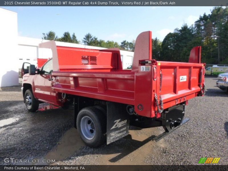 Victory Red / Jet Black/Dark Ash 2015 Chevrolet Silverado 3500HD WT Regular Cab 4x4 Dump Truck