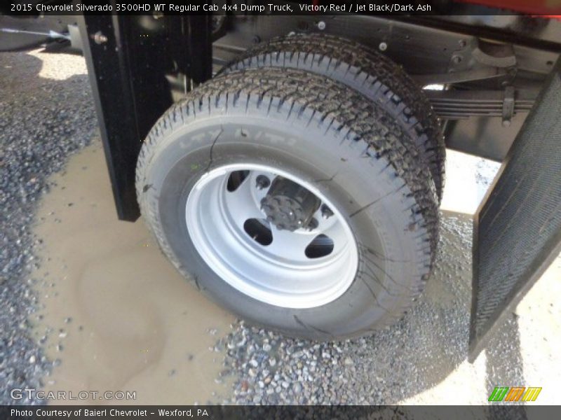 Victory Red / Jet Black/Dark Ash 2015 Chevrolet Silverado 3500HD WT Regular Cab 4x4 Dump Truck