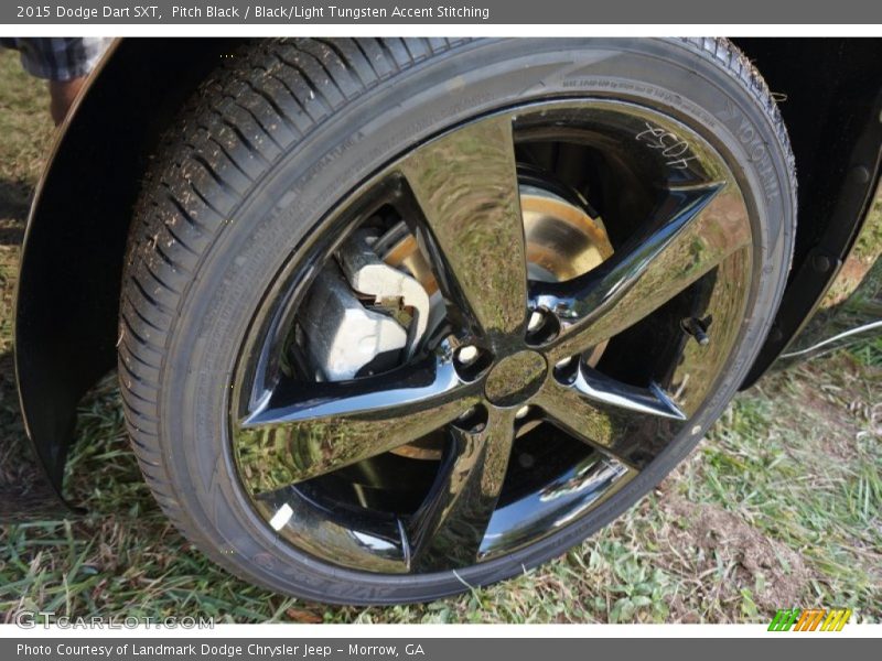 Pitch Black / Black/Light Tungsten Accent Stitching 2015 Dodge Dart SXT