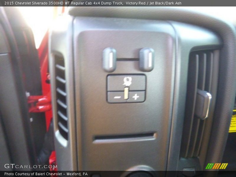 Victory Red / Jet Black/Dark Ash 2015 Chevrolet Silverado 3500HD WT Regular Cab 4x4 Dump Truck