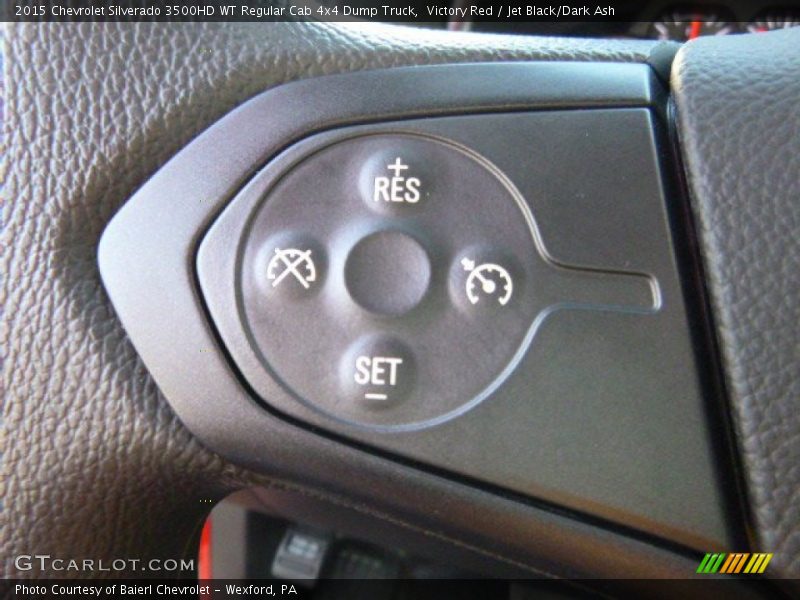 Victory Red / Jet Black/Dark Ash 2015 Chevrolet Silverado 3500HD WT Regular Cab 4x4 Dump Truck