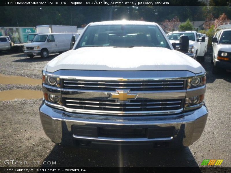 Summit White / Jet Black/Dark Ash 2015 Chevrolet Silverado 3500HD WT Regular Cab 4x4 Utility