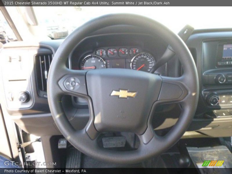 Summit White / Jet Black/Dark Ash 2015 Chevrolet Silverado 3500HD WT Regular Cab 4x4 Utility