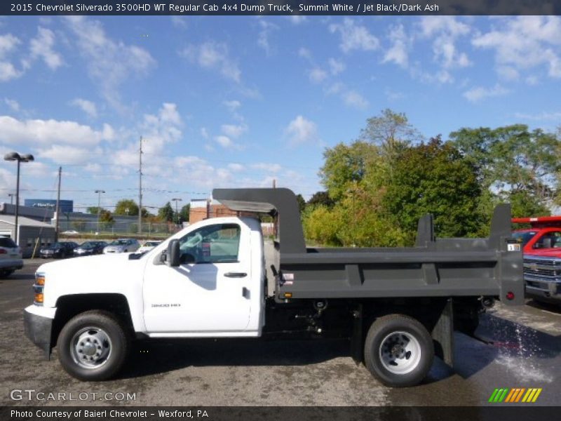 Summit White / Jet Black/Dark Ash 2015 Chevrolet Silverado 3500HD WT Regular Cab 4x4 Dump Truck