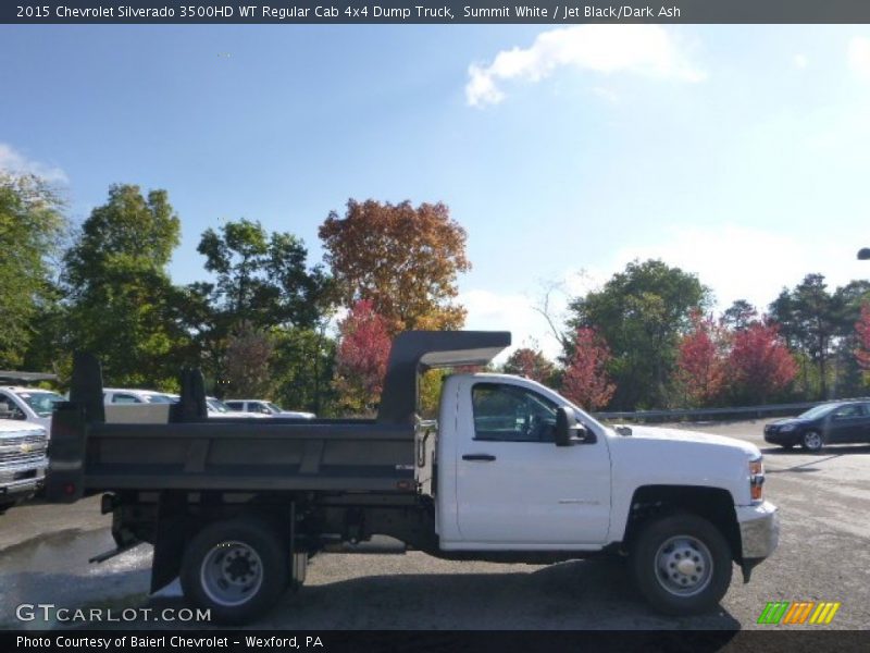 Summit White / Jet Black/Dark Ash 2015 Chevrolet Silverado 3500HD WT Regular Cab 4x4 Dump Truck