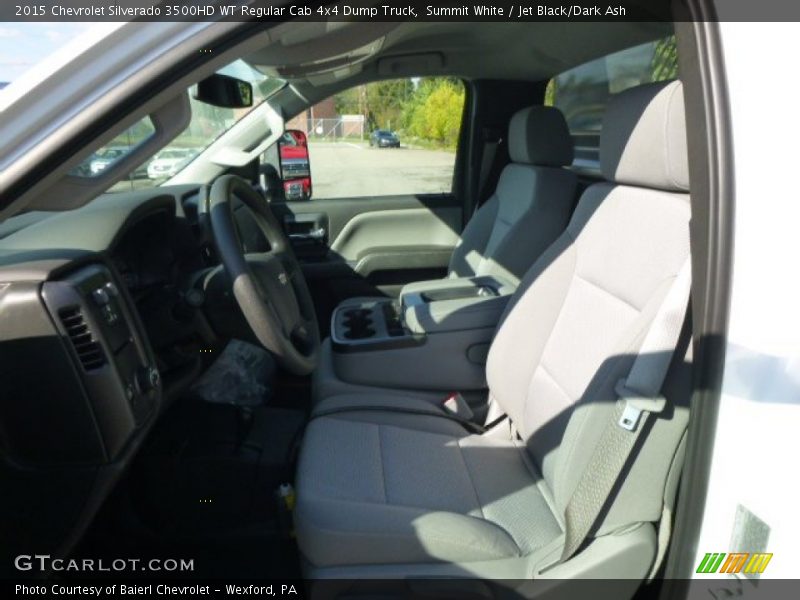 Summit White / Jet Black/Dark Ash 2015 Chevrolet Silverado 3500HD WT Regular Cab 4x4 Dump Truck