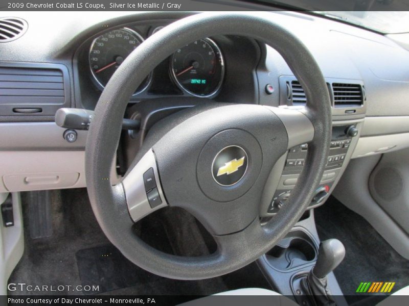 Silver Ice Metallic / Gray 2009 Chevrolet Cobalt LS Coupe