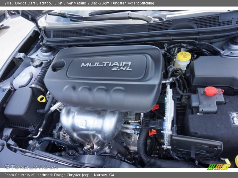 Billet Silver Metallic / Black/Light Tungsten Accent Stitching 2015 Dodge Dart Blacktop