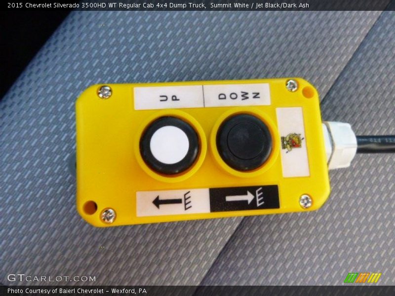 Summit White / Jet Black/Dark Ash 2015 Chevrolet Silverado 3500HD WT Regular Cab 4x4 Dump Truck