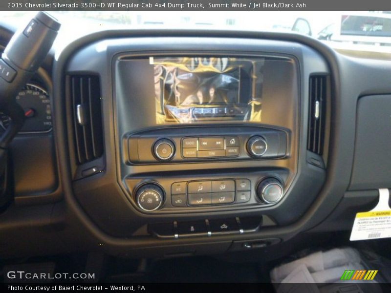 Summit White / Jet Black/Dark Ash 2015 Chevrolet Silverado 3500HD WT Regular Cab 4x4 Dump Truck