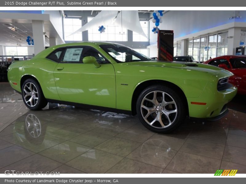Sublime Green Pearl / Black 2015 Dodge Challenger R/T Plus